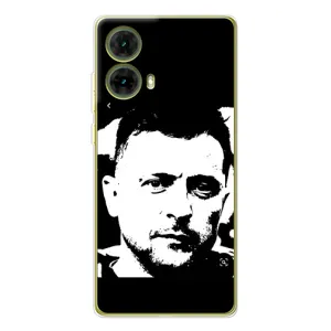 Чохол для Motorola MOTO G85 (AlphaPrint - с принтом Зеленського)