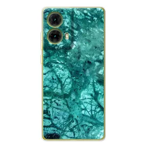 Мраморний чехол на Motorola MOTO G85 (VPrint) (Зелений мрамор)