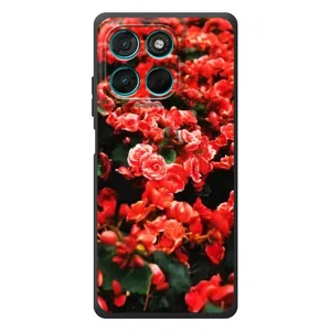 Чохли з квітами для Motorola MOTO G86 Power (VPrint) (Квіти червоні)