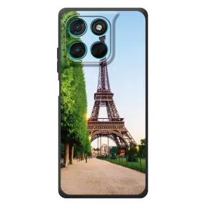 Чохол Ейфелева Вежа Motorola MOTO G86 Power - (AlphaPrint) (Дорога до Парижу)
