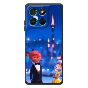 Чехол Зоотрополіс на Motorola MOTO G86 Power (Романтический вечер Зверополис)