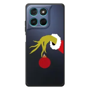 Чохол з принтом «Грінч з іграшкою» для Motorola MOTO G86 Power