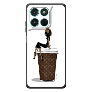 Чохли Луі Вітон для Motorola MOTO G86 Power (AlphaPrint - LOUIS VUITTON) (кава LOUIS VUITTON)