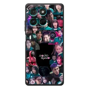 Чохол Гра в кальмара для Motorola MOTO G86 Power (Колаж Гра кальмара)