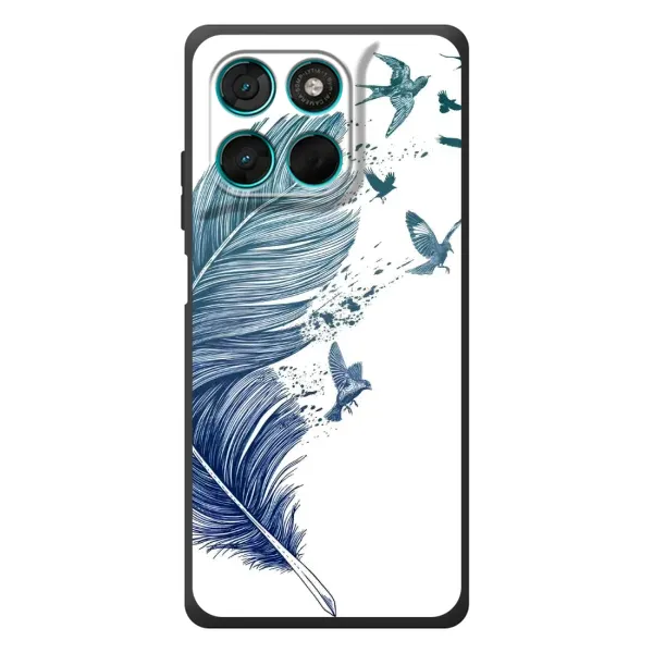 Чохол з принтом «Перо» для Motorola MOTO G86 Power