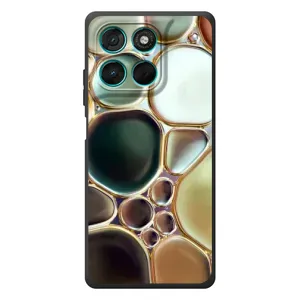 Мраморний чехол на Motorola MOTO G86 Power (VPrint) (Радужний Мрамор)