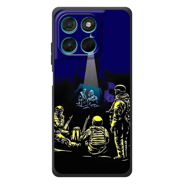Чохол з принтом «Різдво в Україні» для Motorola MOTO G86 Power
