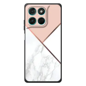 Мраморний чехол на Motorola MOTO G86 Power (VPrint) (Тройний мрамор)
