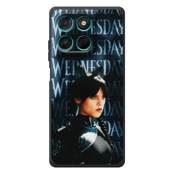 Чохол з принтом «Венздей кішка» для Motorola MOTO G86 Power