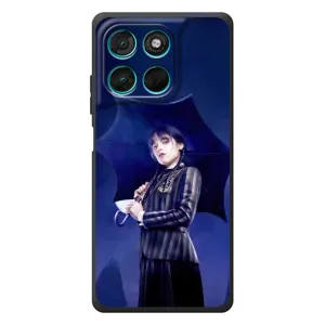 Чохол з принтом «Венздей з парасолькою» для Motorola MOTO G86 Power