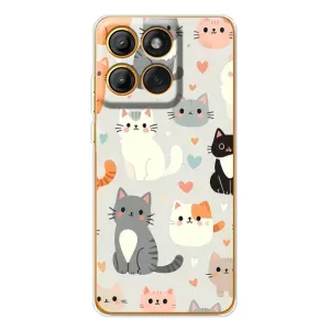 Чохол з малюнком кіт на Motorola MOTO G86 (Колаж котів)