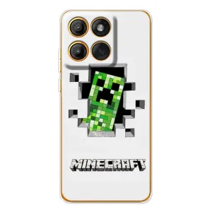 Чехол Майнкрафт на Motorola MOTO G86 (AlphaPrint) Minecraft (крипер Майнкрафт)