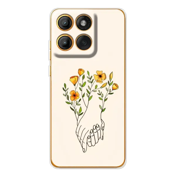 Чохол з принтом «Руки любві» для Motorola MOTO G86