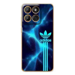 Чехлы Адидас для Motorola MOTO G86 (AlphaPrint) (Синий Адидас)