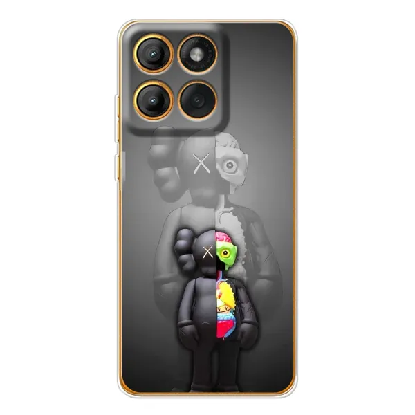 Чехол с принтом «Тело Bearbrick» для Motorola MOTO G86