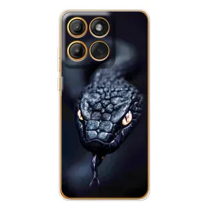 Чехол с принтом «Черная змея» для Motorola MOTO G86