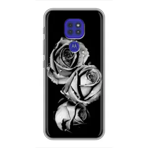 Чохол з принтом «Чорна троянда» для Motorola MOTO G9 Play
