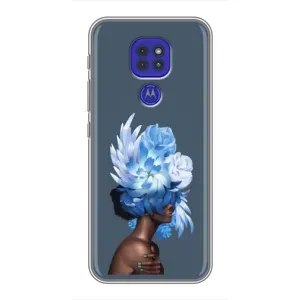 Чехлы (ART) Цветы на Motorola MOTO G9 Play (VPrint) (Квіти на голові)