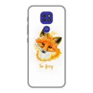 Чохли з картинкою Лисичка для Motorola MOTO G9 Play (VPrint) (Дівчинка Лиса)