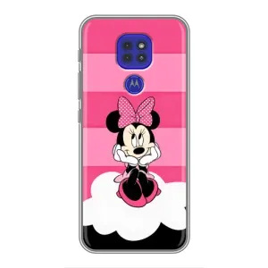 Міккі Маус чохол для Motorola MOTO G9 Play (AlphaPrint - Мультяшні) (Дівчинка Maus)