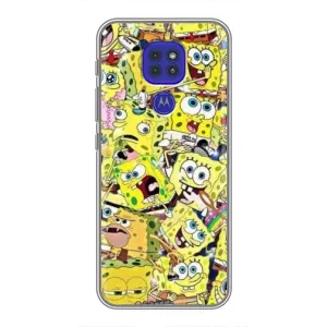 Чехол с принтом «Эмоции Спанч Боба» для Motorola MOTO G9 Play