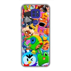 Чехол для Motorola MOTO G9 Play Бравл Старс (VPrint) (герои Бравл Старс)