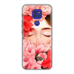 Чехлы (ART) Цветы на Motorola MOTO G9 Play (VPrint) (Очі в квітах)