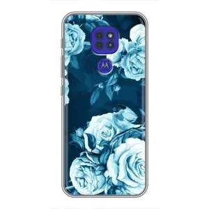 Чехлы (ART) Цветы на Motorola MOTO G9 Play (VPrint) (Блактині бутони)