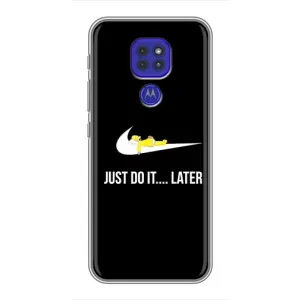 Чехол с Симпсонами для Motorola MOTO G9 Play (VPrint) (Гомер Later)