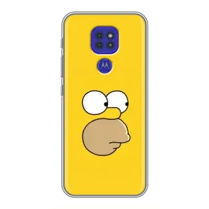 Чехол с Симпсонами для Motorola MOTO G9 Play (VPrint) (Гомер)