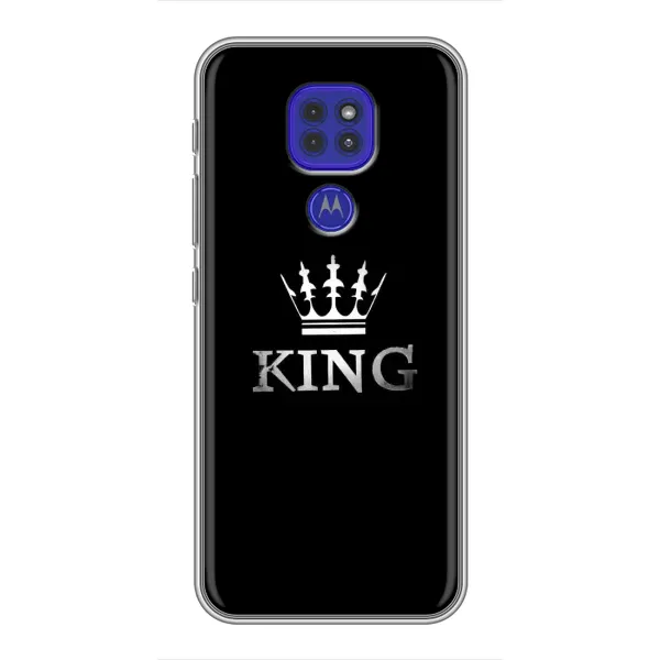 Чохол з принтом «KING» для Motorola MOTO G9 Play