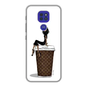 Чохли Луі Вітон для Motorola MOTO G9 Play (AlphaPrint - LOUIS VUITTON) (кава LOUIS VUITTON)