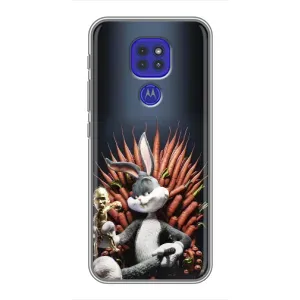 Чохол з принтом «Король Кролик» для Motorola MOTO G9 Play
