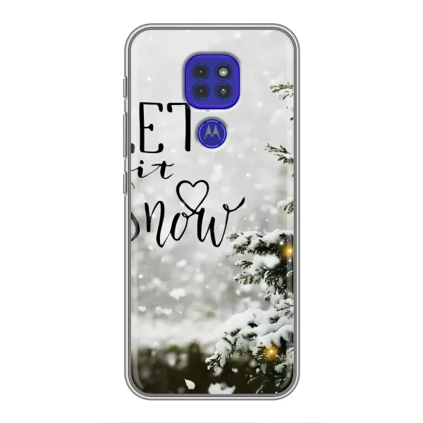 Чехол с принтом «Let it snow» для Motorola MOTO G9 Play