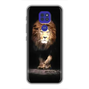 Чохол з картинкою ЛЕВ для Motorola MOTO G9 Play (VPrint) (Лев)