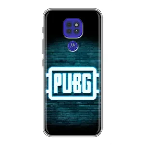 Чехол PUBG для Мото G9 Плей (AlphaPrint) (Лого PUBG)