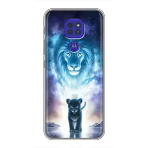 Чохол з картинкою ЛЕВ для Motorola MOTO G9 Play (VPrint) (Маленький лев)