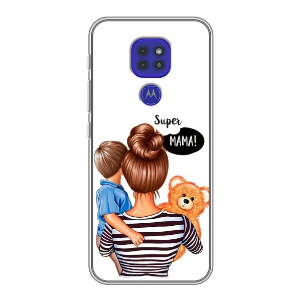 Чехол с принтом «Мама с сыном» для Motorola MOTO G9 Play Чехол с принтом «Мама с сыном» для Motorola MOTO G9 Play