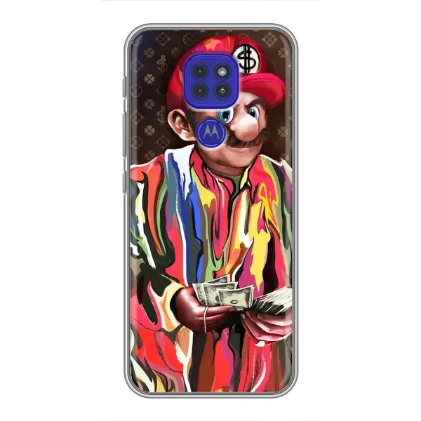 Чохол з принтом «Mario LV» для Motorola MOTO G9 Play