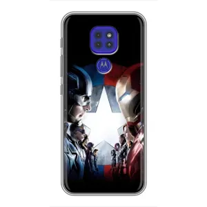 Чехлы с героями Марвел Motorola MOTO G9 Play (VPrint) (Марвел стайл)