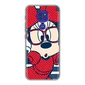 Міккі Маус чохол для Motorola MOTO G9 Play (AlphaPrint - Мультяшні) (Маус в окулярах)