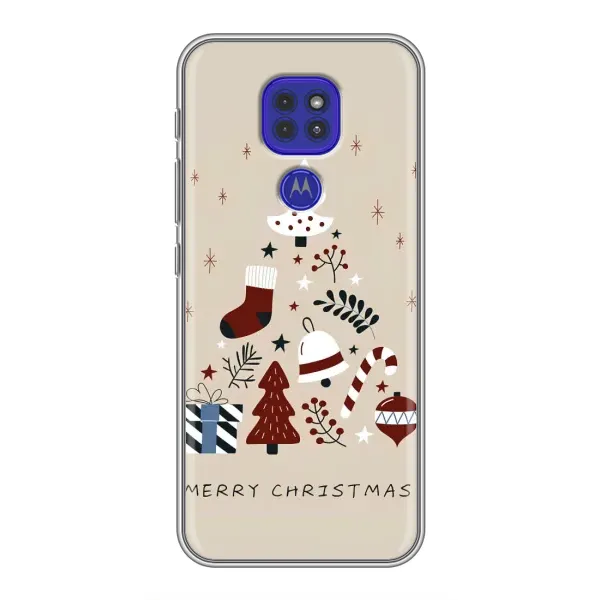 Чехол с принтом «Merry Christmas» для Motorola MOTO G9 Play