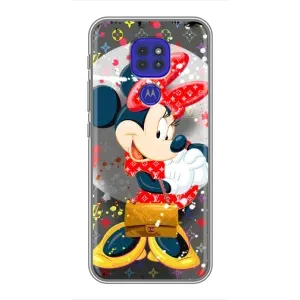 Чохол Disney Mouse Motorola MOTO G9 Play (PREMIUMPrint) (Minni з бантіком)