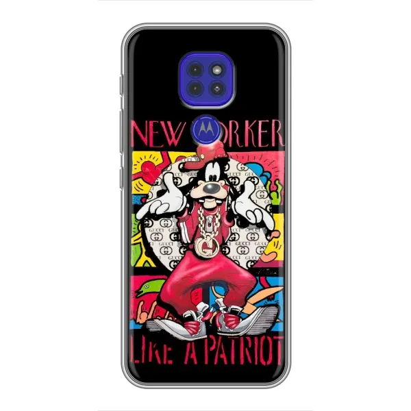 Чохол з принтом «Мультяшний Волк» для Motorola MOTO G9 Play