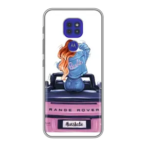 Чохол з друком для Motorola MOTO G9 Play - (Мода) (AlphaPrint) (На машині)