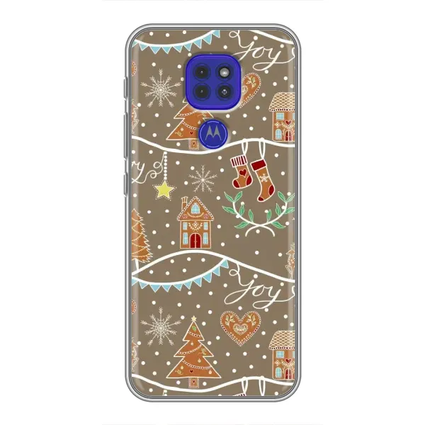 Чехол с принтом «Новогодние пряники» для Motorola MOTO G9 Play