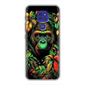 Чохол з принтом «Мавпа в квітах» для Motorola MOTO G9 Play