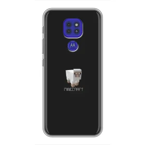 Чехол Майнкрафт на Motorola MOTO G9 Play (AlphaPrint) Minecraft (Овечка Майнкрафт)