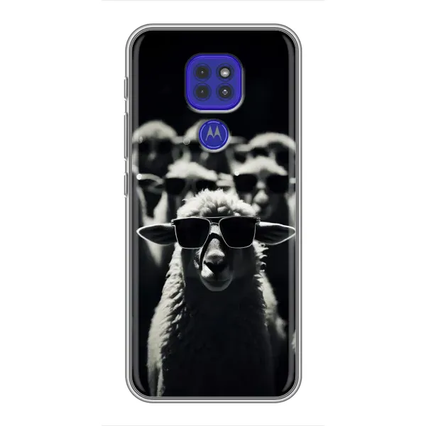 Чохол з принтом «Овечка в окулярах» для Motorola MOTO G9 Play