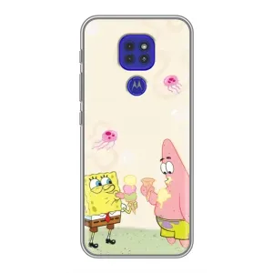 Чехол с принтом «Патрик и Боб» для Motorola MOTO G9 Play